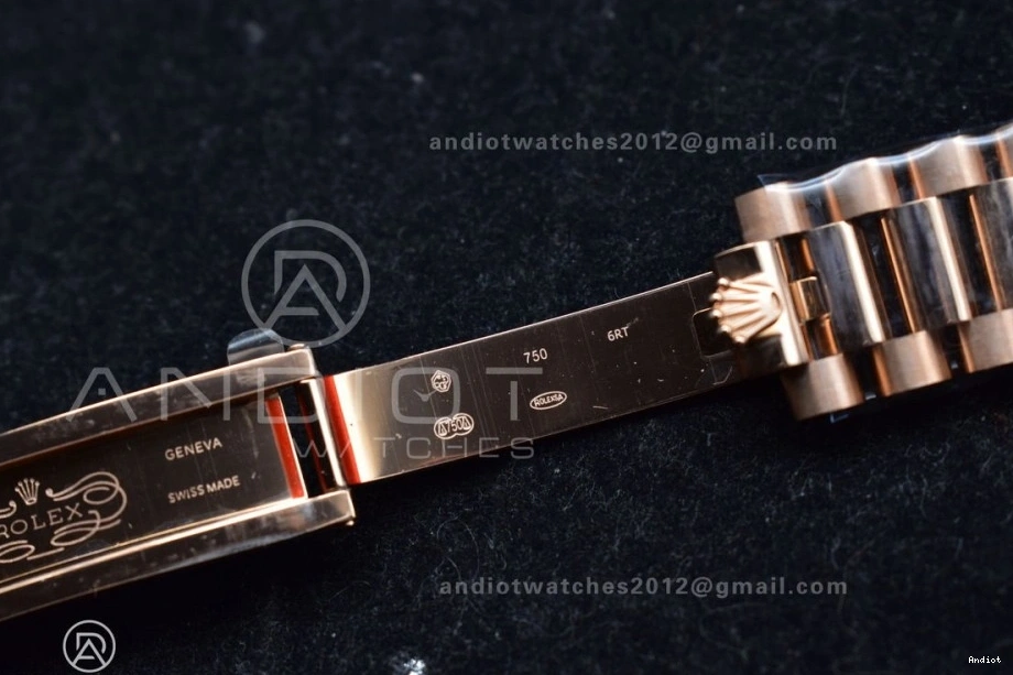 with 36 Stick Diamond Steel RG Bracelet President vr3255 Dial Best 904L QF DayDate (Gain Weight) on V5 Edition Blue 0223